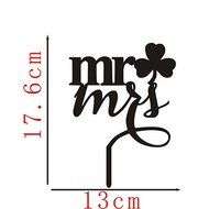 Ecape Acrylic Wedding Cake Topper Wedding Monogram Mr and Mrs Cake Topper With Maple Leaf N6