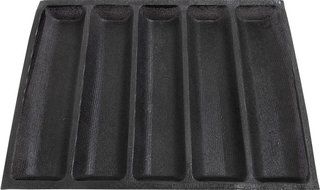 Silicone Non Stick Baking Liners Mat Bread Mold Subway Bread Mould 5 Loaf Bread Form 450*340mm (17.72''x13.39'') N3