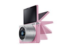 Samsung NX Mini 20.5MP CMOS Smart WiFi &amp; NFC Mirrorless Digital Camera with 9-27mm Lens and 3" Flip Up LCD Touch... N103