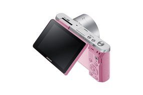 Samsung NX Mini 20.5MP CMOS Smart WiFi &amp; NFC Mirrorless Digital Camera with 9-27mm Lens and 3" Flip Up LCD Touch... N104