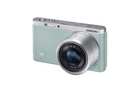 Samsung NX Mini 20.5MP CMOS Smart WiFi &amp; NFC Mirrorless Digital Camera with 9-27mm Lens and 3" Flip Up LCD Touch... N112