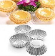 10Pcs Cake Aluminium Alloy Mould Baking Cupcake Egg Tart Mold by Lovestore2555