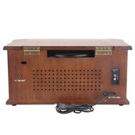 Musitrend Retro Vinyl Record Player 7-in-1 Nostalgic Turntable with USB encoding, Cassette, CD, AM/FM radio, Remote... N5