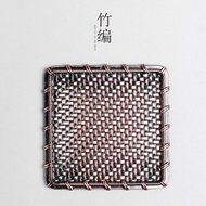 CCWY Creative coasters metal cup tea wholesale bronze mat, Cu and Fe insulation pad tea saucer tea accessories...