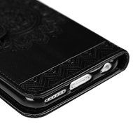 iPhone 6S Plus Case,iPhone 6 Plus Case (4.7") - Wallet Embossed Totem Flower Design Folio PU Leather with Stand... N4