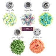 Russian Piping Tips, Bags and Coupler Set, 46 pieces, Cake, Cupcake, Cookies and Pastry Decoration, Latest Designs