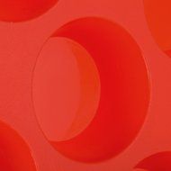 Lackingone Muffin Cupcake Pans 12 Round Cup Silicone Baking Mold Nonstick Bakeware Tray Set Red