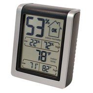 Pro Accuracy Temperature &amp; Humidity Monitor with Alarms (black) N3
