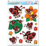Beistle 54425 Lady Bug Clings, 12 by 17-Inch