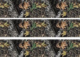 3x Mossy Oak Camo Edible Cake Side Wall Stripes Frosting 8&quot; Round Birthday Party