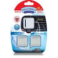 Car Air Freshener Deodorizer [Sparkling Zest] Bullsone Pola Family Modern Refillable Vent Clip + 1 Extra Refill N3