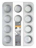 42 x 30 x 3cm Master Class Silver Anodised 12 Hole Muffin Pan
