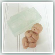 One Piece 4 Inch Chubby Baby Clear Silicone Mold for Food or Crafts