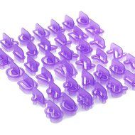 Aocor&reg; Plastik Fondant Alphabet Letter Number Cutouts Molds Cutters Shapes For Cake Cupcake Cookie | Backing Decorating...