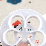 Sher 6Pcs Roses DIY Cutting Mould Double Sugar Cake Decoration Mold N2