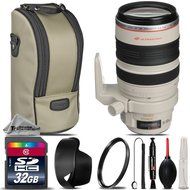 Canon EF 28-300mm f/3.5-5.6L IS USM Lens + 32GB Class 10 High-Speed Memory Card + UV Filter + Lens Cap Holder... N2