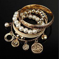 Fashion Charm Women Lots Style Gold Rhinestone Bangle Jewelry Cuff Bracelet HOT N3