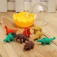 Pink Lizard Novelty Dinosaur Egg Pencil Rubber Eraser Students Office Stationery N3