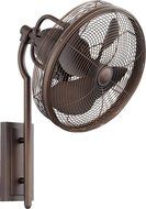 Quorum 92413-86, Veranda Oiled Bronze 13&quot; Outdoor Wall Fan with Wall Control