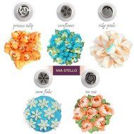 Russian Piping Tips, Bags and Coupler Set, 46 pieces, Cake, Cupcake, Cookies and Pastry Decoration, Latest Designs N3