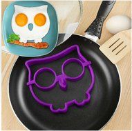 HAKSEN Silicone Egg Ring Maker Mold Shaper Combo / Breakfast Sandwich Pancake Omelet Novelty, Set of 3(Spooky...