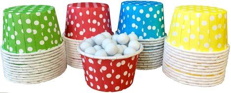 Outside the Box Papers Lego Theme Primary Color Candy/Nut Cups 48 Pack Red, Blue, Yellow, Green