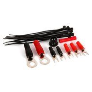 Belva 8 Gauge 2-Channel Complete Copper-Clad Amplifier Wiring Kit [RED] with 2-Channel RCA Interconnects [BAK82] N2