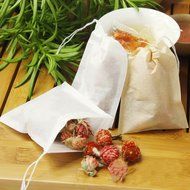 SHZONS 100pcs/Pack Disposable Tea Filter Bags,Heat Seal Filter Paper Tea Bags Infuser with Drawstring for Loose... N2