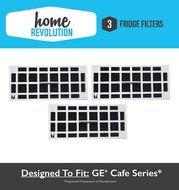 GE Cafe Series Fridge Odor Air Filter; Fits CFE28TSHSS, CYE22TSHSS, CZS25TSESS &amp; CNS23SSHSS; Home Revolution Brand... N6