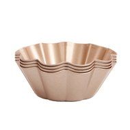 MyLifeUNIT Non-Stick Carbon Steel Mini Fluted Tart Pan, Mini Pie Tin, Tartlet Pan (3 Inch Diameter, Set of 4)
