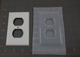Plug In Cover Plastic Mold, Resin Mold, polymer clay mold, plaster mold, plug-in mold, plugin cover mold, cover...