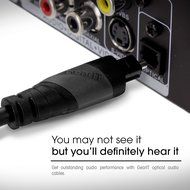 Toslink Digital Optical Audio Cable, GearIT Pro Series TOSLINK Digital Optical Audio Cable 50 Feet for HDTV, PS3... N5