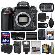 Nikon D750 Digital SLR Camera Body with 28-300mm VR Lens + 64GB Card + Case + Flash + Battery &amp; Charger + Filters... N5