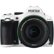 Pentax K-50 16MP Digital SLR Camera Kit with DA L 18-55mm WR f3.5-5.6 Lens (White) N31