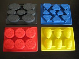 Spiderman Batman Superman Ironman Birthday Cake Pan Candy Mold Tray Set