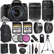 Canon EOS REBEL T6s DSLR Camera + Canon EF-S 18-135mm f/3.5-5.6 IS STM Lens + Canon EF 75-300mm f/4-5.6 III Lens...