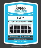 GE Cafe Series Fridge Odor Air Filter; Fits CFE28TSHSS, CYE22TSHSS, CZS25TSESS &amp; CNS23SSHSS; Home Revolution Brand... N9