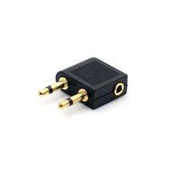 VONOTO 2 Pack 3.5mm 1/8" 2 male to 1 female Headphone Jack Socket Audio adapter - 3.5mm female to double male... N4