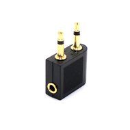 VONOTO 2 Pack 3.5mm 1/8" 2 male to 1 female Headphone Jack Socket Audio adapter - 3.5mm female to double male... N5