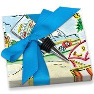 Epic Products Beach Bummin&#039; Napkins and Stopper Gift Set