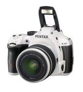 Pentax K-50 16MP Digital SLR Camera Kit with DA L 18-55mm WR f3.5-5.6 Lens (White) N33