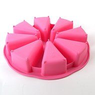 8 points Scones baking tools for cakes bake silicone molds para horno triangle mould bakeware baking pan bread...