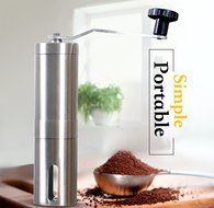 Kitchen Premium Ceramic Coffee Bean Grinder - Ceramic Burr Manual Grinder- Premium Quality Stainless Steel&#65293;Portable... N2
