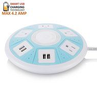 [UFO All-In-One Charging Center] 4-Outlet Surge Protector with Four (4) USB Charging Ports (4.2A) , 100V-240V... N20