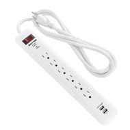 [UFO All-In-One Charging Center] 4-Outlet Surge Protector with Four (4) USB Charging Ports (4.2A) , 100V-240V... N21