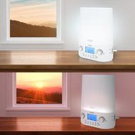 SunSOUNDS Colored Sunrise Simulation Wake Up Light with 10 Brightness Settings , Bluetooth Stereo Speaker and... N5