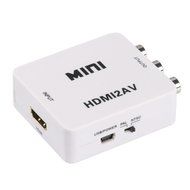 ONSEMI HDMI to AV, Mini HDMI to 3RCA Composite Video AV Converter 1080P for PC Laptop Xbox PS3 TV STB VHS VCR... N6