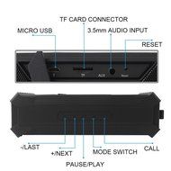 Bluetooth Speakers V2, 10m Bluetooth Range &amp; Built-in Mic, Dual-Driver Portable Wireless Speakers with Low Harmonic...