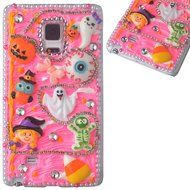 Spritech(TM) 3D Handmade Crystal Phone Case for Samsung Galaxy Note 4,Helloween Style Monster Pumpkin Design Smartphone... N4
