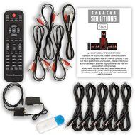 Theater Solutions TS521 Home 5.1 Speaker System with USB Bluetooth Optical Input and 5 Ext. Cables